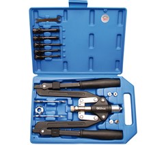 BGS PROFESSIONAL RIVETER SET LONG ARM 3.2-6.4 MM