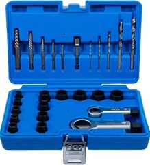 BGS SCREW EXTRACTOR & NUT SPLITTER SET 26pce